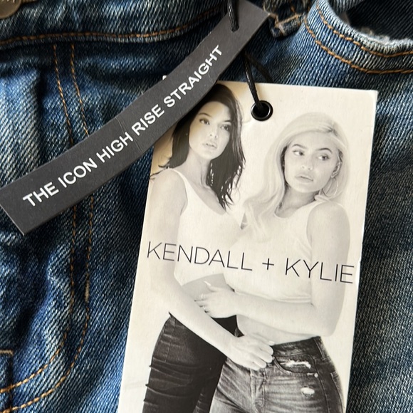 Kendall and Kylie popular icon high rise straight  jeans - Picture 3 of 6
